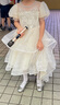 安妮优儿（Anneyol）女童礼服高端花童拖尾钢琴演奏服儿童六一主持人演出服 香槟 140 晒单实拍图