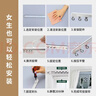铭聚布艺（MINGJU）窗帘粘贴轨道免打孔衣柜门帘导轨滑道顶装侧装超薄单轨白色2米 实拍图