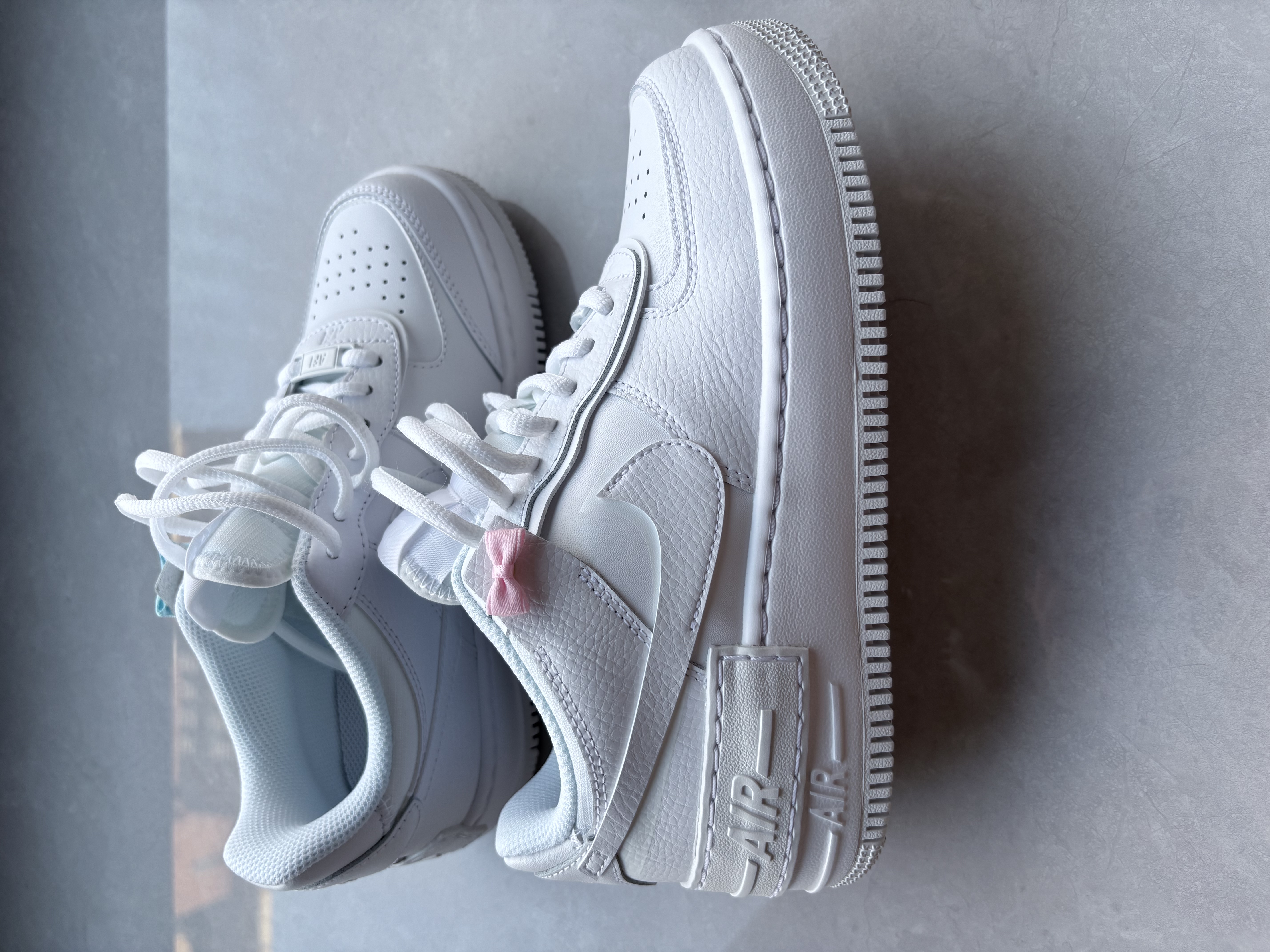 耐克空军一号女运动鞋夏轻盈小白鞋 AIR FORCE 1 SHADOW CI0919 100白色/白色/白色 37.5 实拍图