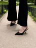 CHARLES&KEITH漆皮尖头斑马纹高跟凉鞋生日礼物送女友CK1-60280477 Black Patent黑色 36 （230） 实拍图