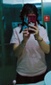 【京东直采】重磅纯棉 圆领短袖男款t恤衣服女士t恤服装真5折专场 粉色（短袖） M （95-110斤） 实拍图