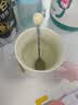 几物森林陶瓷马克杯带勺盖杯子咖啡杯情侣茶杯男女洗碗机可用 黄色420ml 实拍图