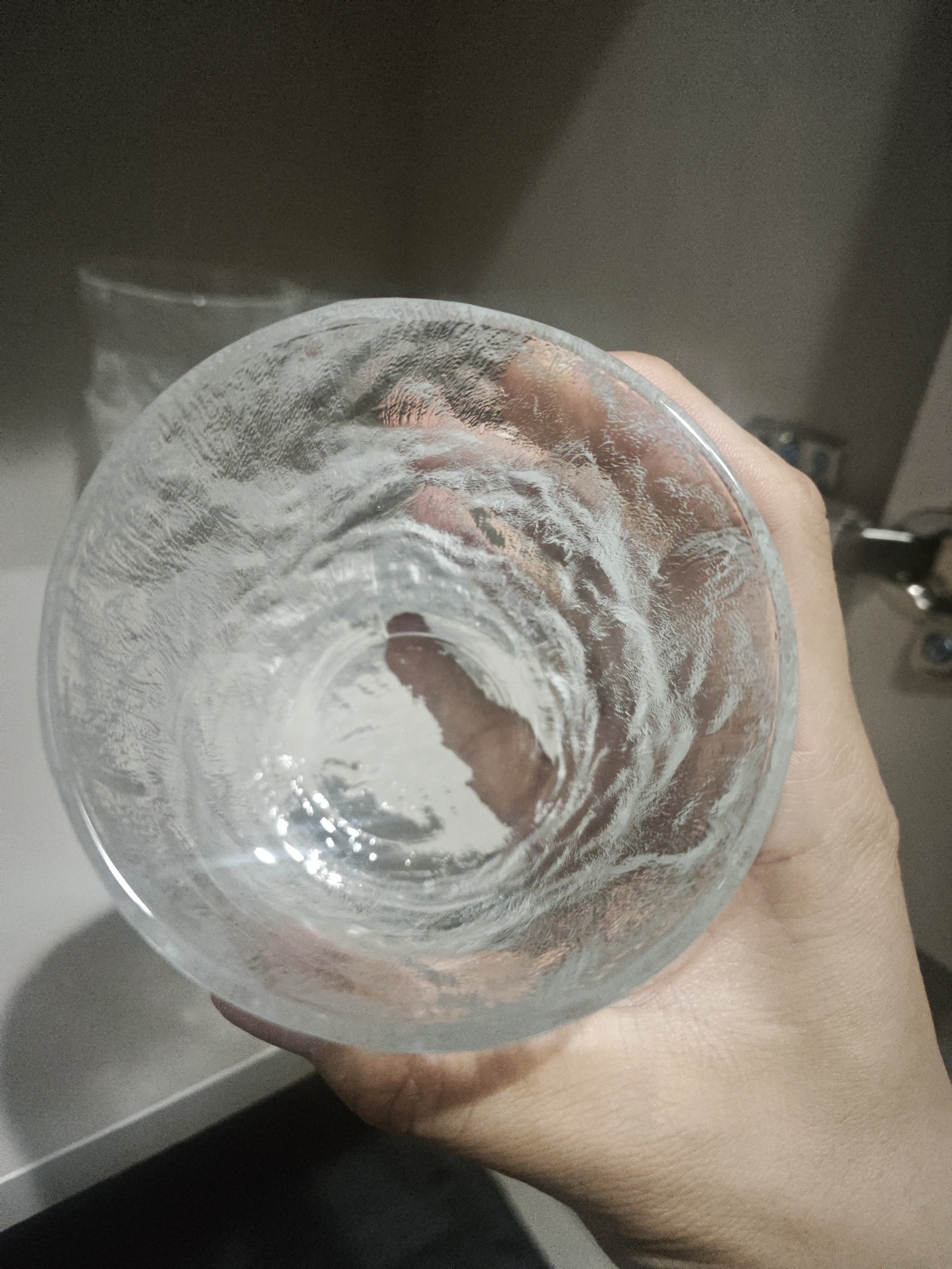 京东京造 玻璃杯 加厚冰川泡茶水分离咖啡牛奶杯子高颜值250ml四只装 实拍图