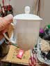陶相惠茶杯办公杯陶瓷杯纯白骨瓷带盖会议杯子开会水杯定制公司LOGO刻字 实拍图