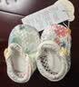 贝肽斯婴儿凉鞋夏季新款儿童步前鞋宝宝学步鞋室内防滑软底脚套 粉紫点点 12 cm（建议6-12个月） 实拍图