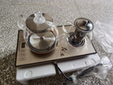 益茶福全自动上水电热水壶底部上水嵌入式电茶炉烧水壶烧水一体机玻璃煮茶壶保温泡茶壶开水壶 1L 保温玻璃套装SQ-008金色 实拍图