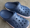 卡骆驰（CROCS）贝雅卡骆班洞洞鞋轻便耐磨一脚蹬休闲鞋女鞋时尚沙滩鞋|205089 深蓝/辣椒红-4CC 40 (250mm) 实拍图