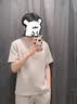 猫人（MiiOW）男士睡衣100纯棉新疆棉纱2026新款夏季短袖长裤两件套薄款家居服 杏色/推荐款 【粗感棉纱舒适安心】 L 【推荐体重120-140】 实拍图
