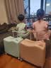 R.DUCKKIDS儿童行李箱拉杆箱女孩可坐骑寸宝宝登机旅行箱小男孩密码皮箱 131骑行加厚拉链款/太空蓝 20寸登机箱[可骑行可坐人+终身 实拍图