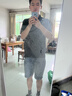 Levi's李维斯冰酷系列春夏新款男士凉感防晒宽松水洗牛仔短裤 中蓝色 29 实拍图
