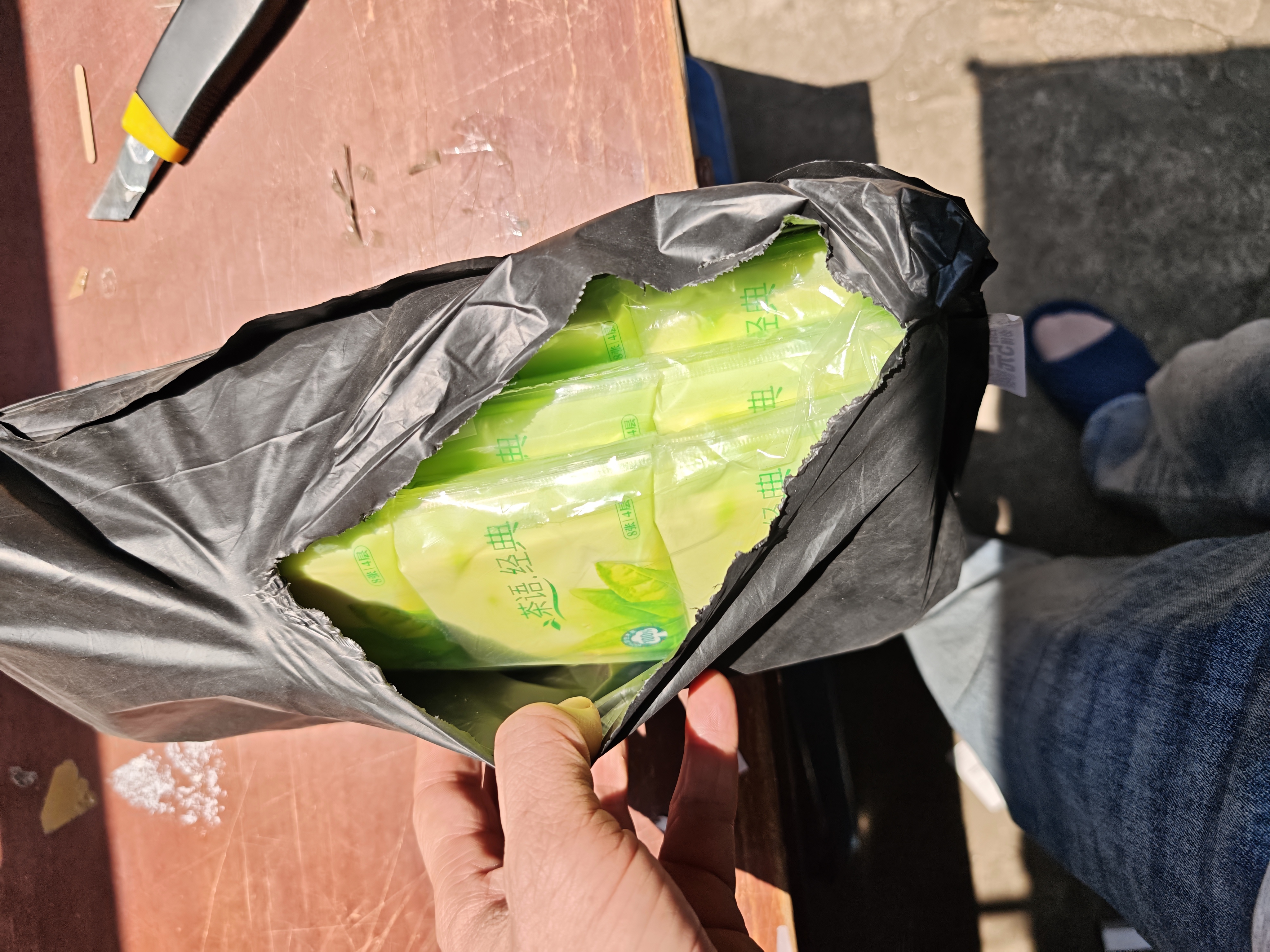 心相印手帕纸茶语小包心相印随身装便携式卫生纸巾皮夹式面巾纸餐巾纸 4层 8张*24包 实拍图