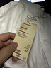 MUJI 男式 汉麻水洗 短袖衬衫 男士衬衣上衣男装男款26年夏季AC217C6S 白色 XL (180/104A) 实拍图
