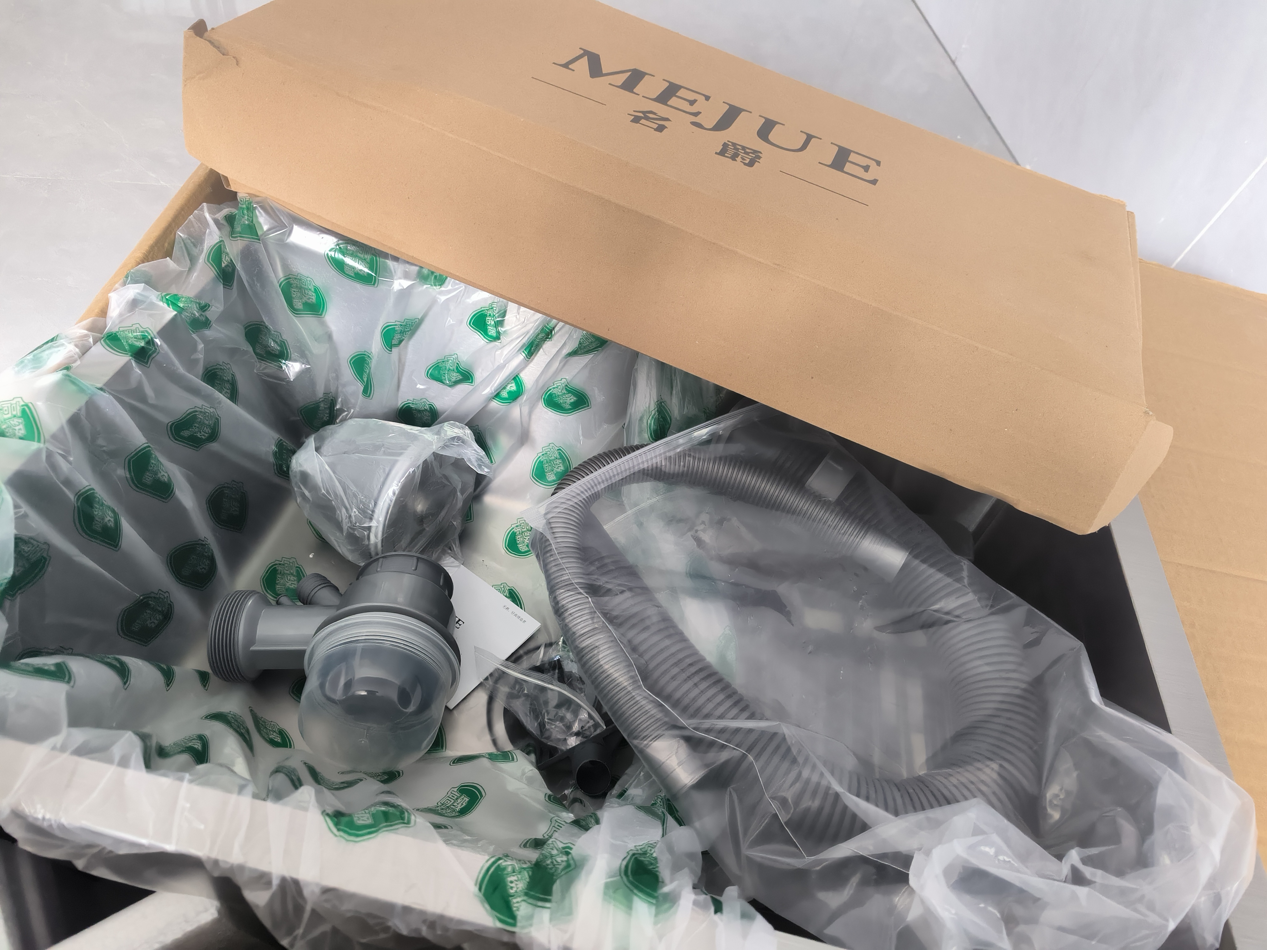 名爵（MEJUE）厨房水槽 不锈钢龙头洗菜池洗碗盆一体式台下盆淘菜水池槽2467 实拍图