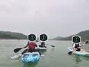 蓝科充气桨板冲浪板浆板电动推进器水上钓鱼板SUP划水板浆板船漂浮板 【超宽多功能板】熔汐蓝（钓鱼拍照样样精通） 实拍图
