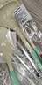 拜格（bayco）硅胶厨具套装五件套 锅铲 汤勺漏勺饭勺食品夹奶白绿 BC5427 实拍图