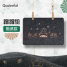 quatrefoil家用刺绣入户门地垫防滑吸水可剪裁 龙猫灰色40*60cm 实拍图