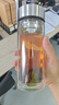富光玻璃杯双层带茶隔大容量水杯 高档商务泡茶杯 高硼硅杯子500ml 实拍图