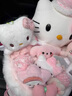 AWHAHelloKitty玩偶花束库洛米卡通毛绒玩偶花束生日礼物送女朋友 生日帽hellokitty玩偶花束+礼袋灯串 实拍图