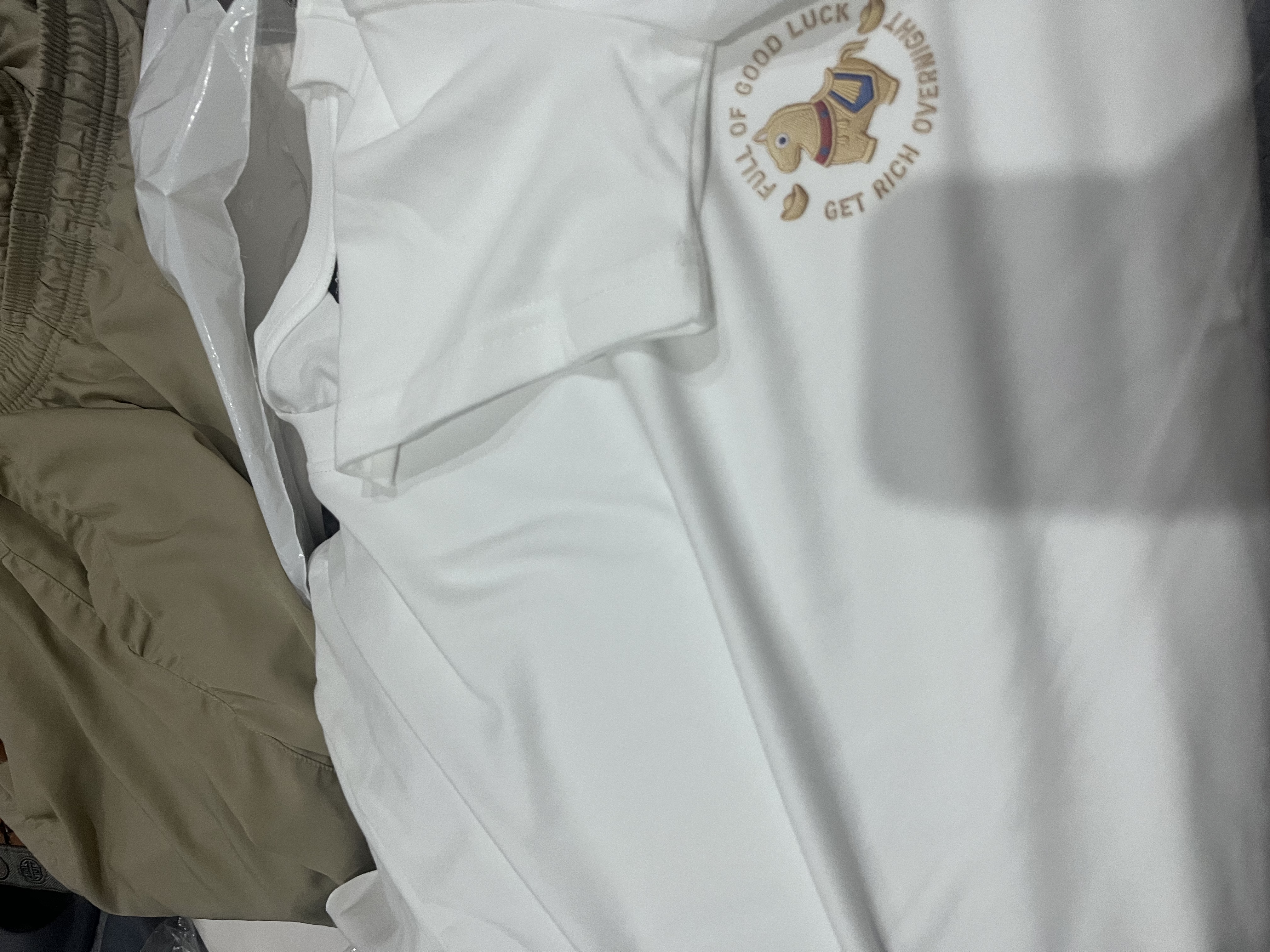 班尼路（Baleno）短袖t恤男夏季纯棉透气国潮熊猫上衣男士宽松简约休闲风五分袖 实拍图