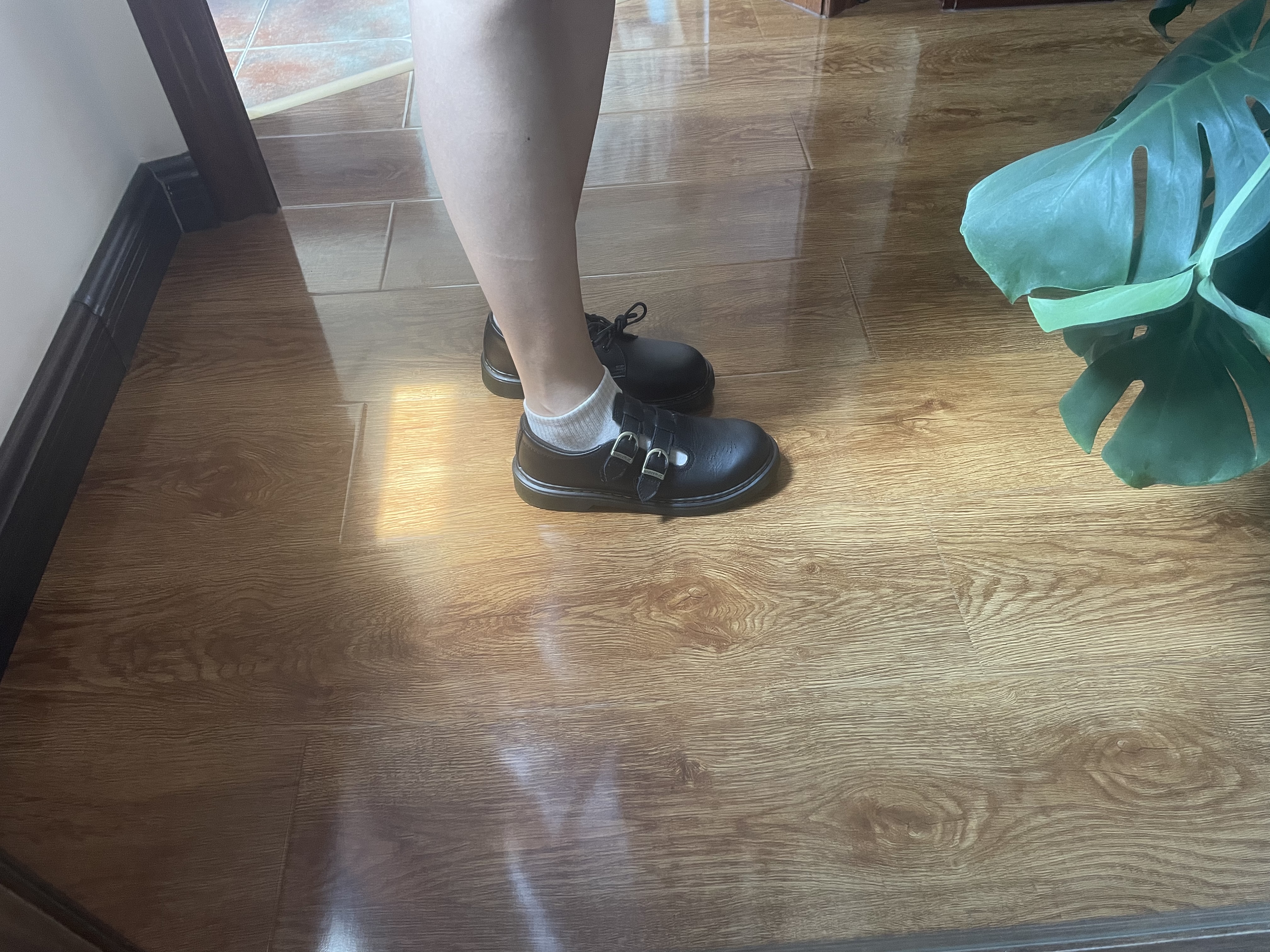 马丁博士（Dr.Martens）8065 Y新款好看舒适百搭黑色皮鞋玛丽珍鞋 黑色 38 偏大建议拍小一码 实拍图