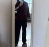 adidas通勤百搭休闲运动连帽夹克外套男女春季阿迪达斯三叶草   暗红   M 晒单实拍图