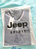 JEEP SPIRIT吉普短袖T恤男夏季男士修身上衣翻领POLO打底衫男装 深灰色 XL 实拍图