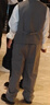 衣诺坊儿童西服马甲套装男童演出服灰色礼服 高级灰：马甲套装 150CM 实拍图