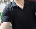 京东京造夏季运动短袖男士t恤polo衫男跑步健身户外速干衣服 黑色 3.0 L 实拍图
