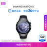 华为HUAWEI WATCH 5 42mm基础款不锈钢表壳金星白素皮复合表带X-TAP智感窗eSIM通话手表 实拍图