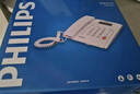 飞利浦（PHILIPS）电话机座机 固定电话 办公家用 家庭有线电话 来电显示 双接口 免电池 CORD118黑色 实拍图