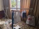 依恋达折叠晾衣架落地晒衣杆阳台衣服架挂衣简易户外晾晒室外不锈钢衣架 冲量镀锌款【1.6双杆 不可伸缩】 实拍图