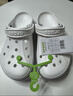 卡骆驰（CROCS）贝雅卡骆班洞洞鞋|205089 白/深蓝-126   36 /37(220mm)   实拍图