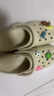 卡骆驰（CROCS）白鹿同款经典云朵洞洞鞋时尚百搭女鞋花园鞋沙滩鞋|206750 骨白色-2Y2(含智必星) 38 (240mm) 实拍图
