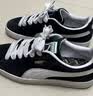 彪马（PUMA）面包鞋|经典复古休闲滑板鞋男女夏季板鞋SUEDE395205 黑色-白-02 38 实拍图