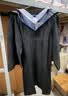 COSMICKISS学士服文科理科工科学位服毕业礼服大学生男女本科学士服粉领拍照 【灰领理科】学士服+学士帽 M (建议105-130斤) 实拍图