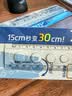 晨光（M&G）文具透明多功能折叠尺子小学生直尺15cm~30cm绘用专用塑料易收纳考试专用 可测试角度中高考 实拍图