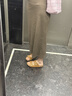 百丽【张凌赫同款】勃肯拖男26夏商场QQ吐司拖9CG01BT6预售 张凌赫同款-棕色（女款） 36 (230mm) 实拍图