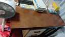 小屋木语实木窄书桌简约家用电脑桌学生卧室学习桌成人办公桌小户型写字桌 胡桃色单桌【加粗加厚】 120x60x75cm【双抽屉】 实拍图