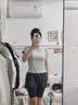 自由系运动短袖女新款速干瑜伽服上衣修身显瘦普拉提跑步健身训练T恤夏 实拍图