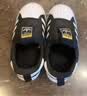 阿迪达斯（adidas）童鞋三叶草儿童春秋款男女婴童软底贝壳头运动鞋GX3233黑色 实拍图