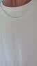 京东京造【热销超20万件】短袖女T恤5A夏季新款潮流上衣 白 L 实拍图