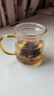 雅集茶具耐热玻璃过滤加厚茶杯玻璃水杯锤纹玻璃杯茶水分离杯泡茶杯子 实拍图