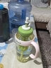 【京东物流】水杯冰霸吸管杯高颜值学生茶水分离大容量杯子 肚肚杯1个-浅绿色 实拍图