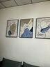 好久不见奶油风客厅装饰画抽象简约餐厅三联壁画高级感沙发背景墙壁画 实拍图