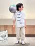 罗蒙儿童汉服套装男童小男孩国风唐装中秋节毕业演出服 蓝色110 实拍图