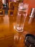 【京东物流配送】高硼硅双层玻璃杯大容量泡茶杯水杯子茶水分离杯 【双层加厚】茶杯350ml1只 实拍图