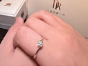 DR【618盛典】现货钻戒天然钻石戒指BELIEVE雪吻订结婚 告白纪念日 TOP*5分H色SI1*部分手寸现货 【白14K金】下单后【真爱验证】选择手寸 实拍图