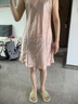金三塔真丝睡衣女100%桑蚕丝性感可外穿真丝吊带裙睡裙丝绸睡衣情人节礼 十样锦粉 XL 实拍图
