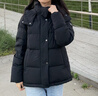 波司登（BOSIDENG）反季羽绒服【小蛮腰】90绒商场同款女90绒可脱卸帽显瘦保暖外套 黑色|8056 XS 155/80A 体重约100斤以内 实拍图