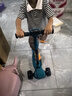 洛聪儿童滑板车宝宝折叠滑行车3-6-10三轮滑滑车洛聪小孩加大可折叠 墨绿款/5CM宽轮/跑马灯+音乐 实拍图